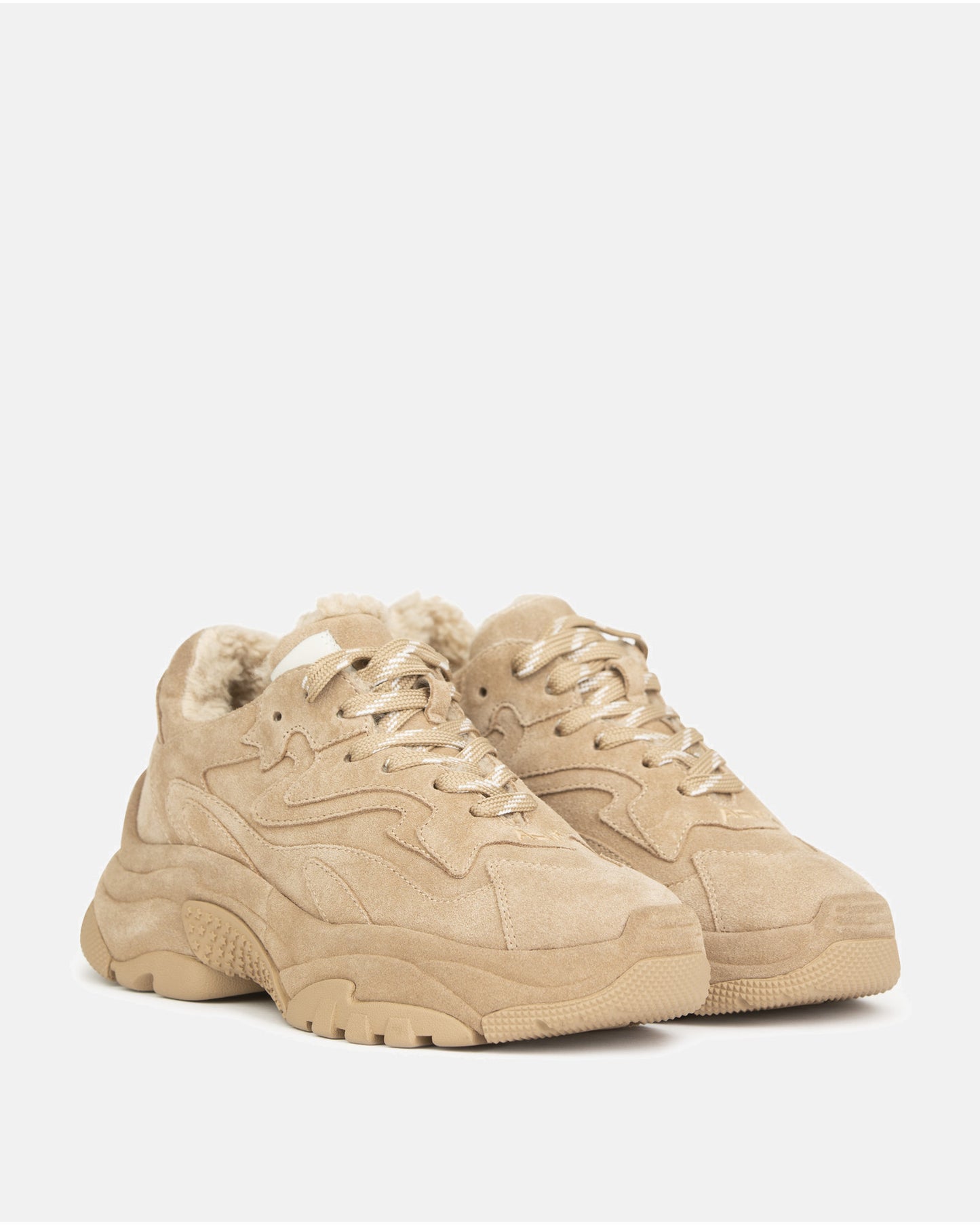 Addict Sneakers in Beige Suede