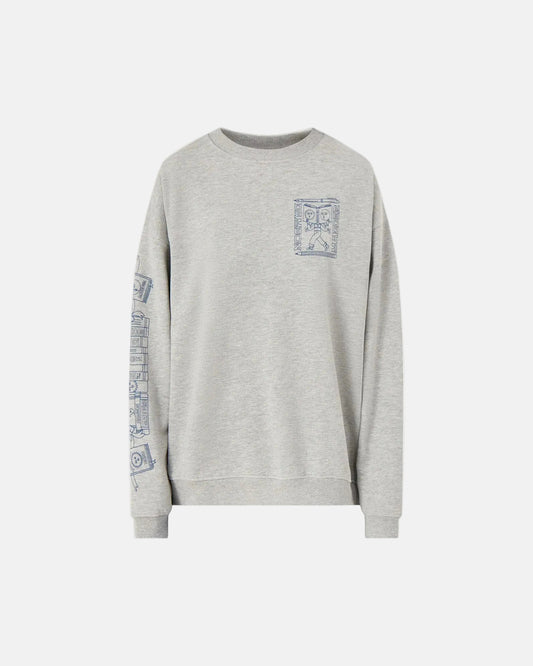 The Reader Sweatshirt in Grey Marl