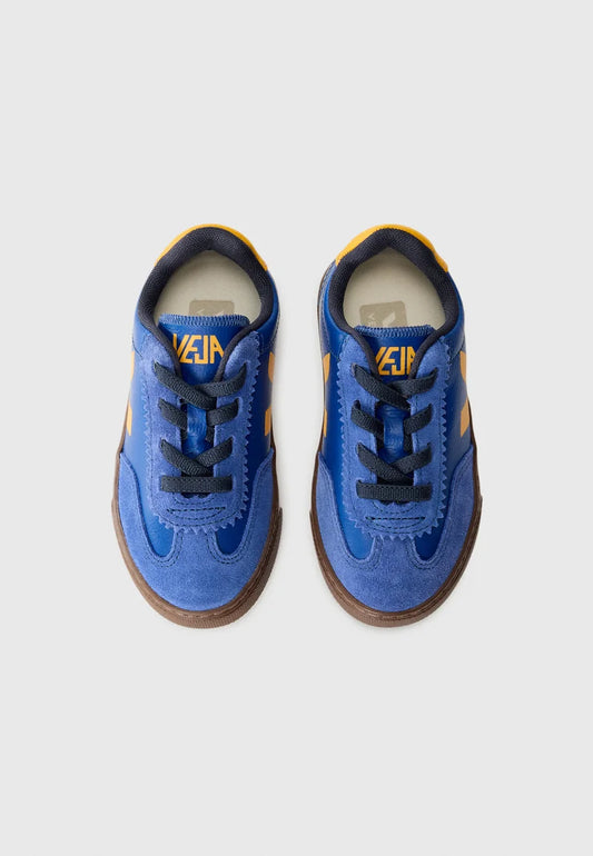 Small Volley Leather Atlantic Ouro Bark Sneakers