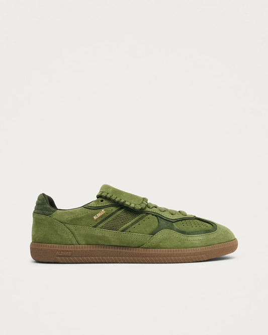 TB490 Club Suede Sneakers in Green Leather