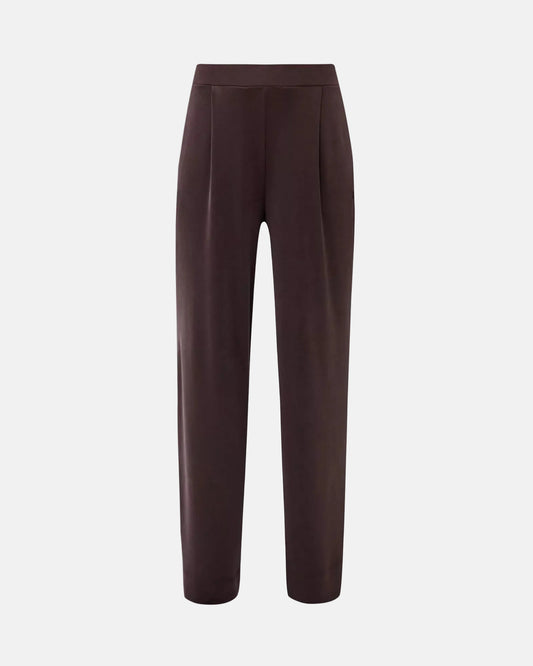 At Ease Wide Leg 32" Trousers in Sable Brown