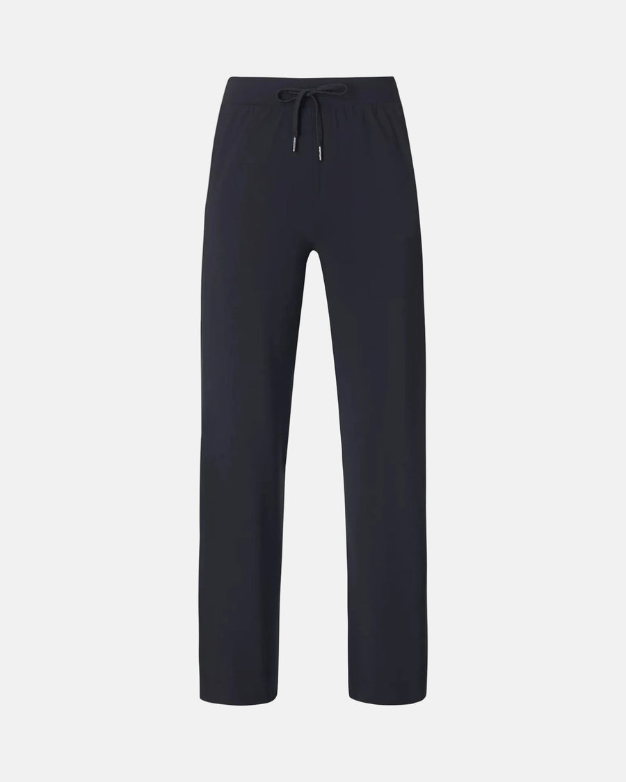 Explorer Side Stripe Wide Leg Trousers 32" in Black
