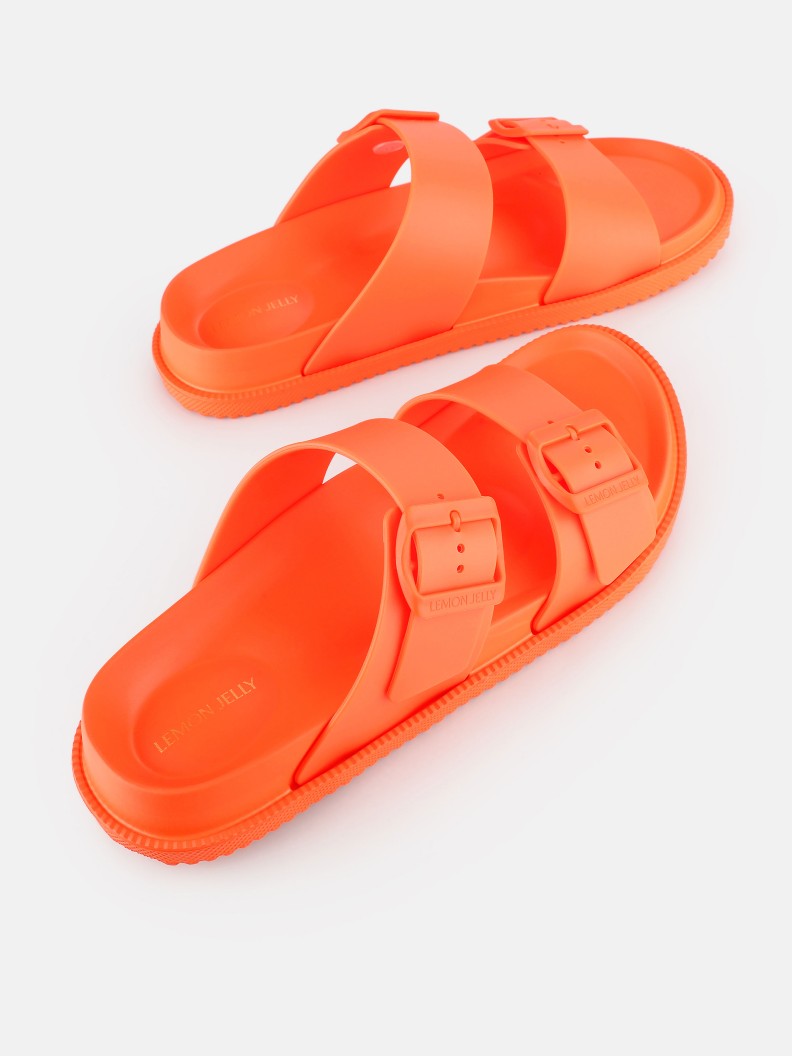 Elise Sandal In Orange Peel