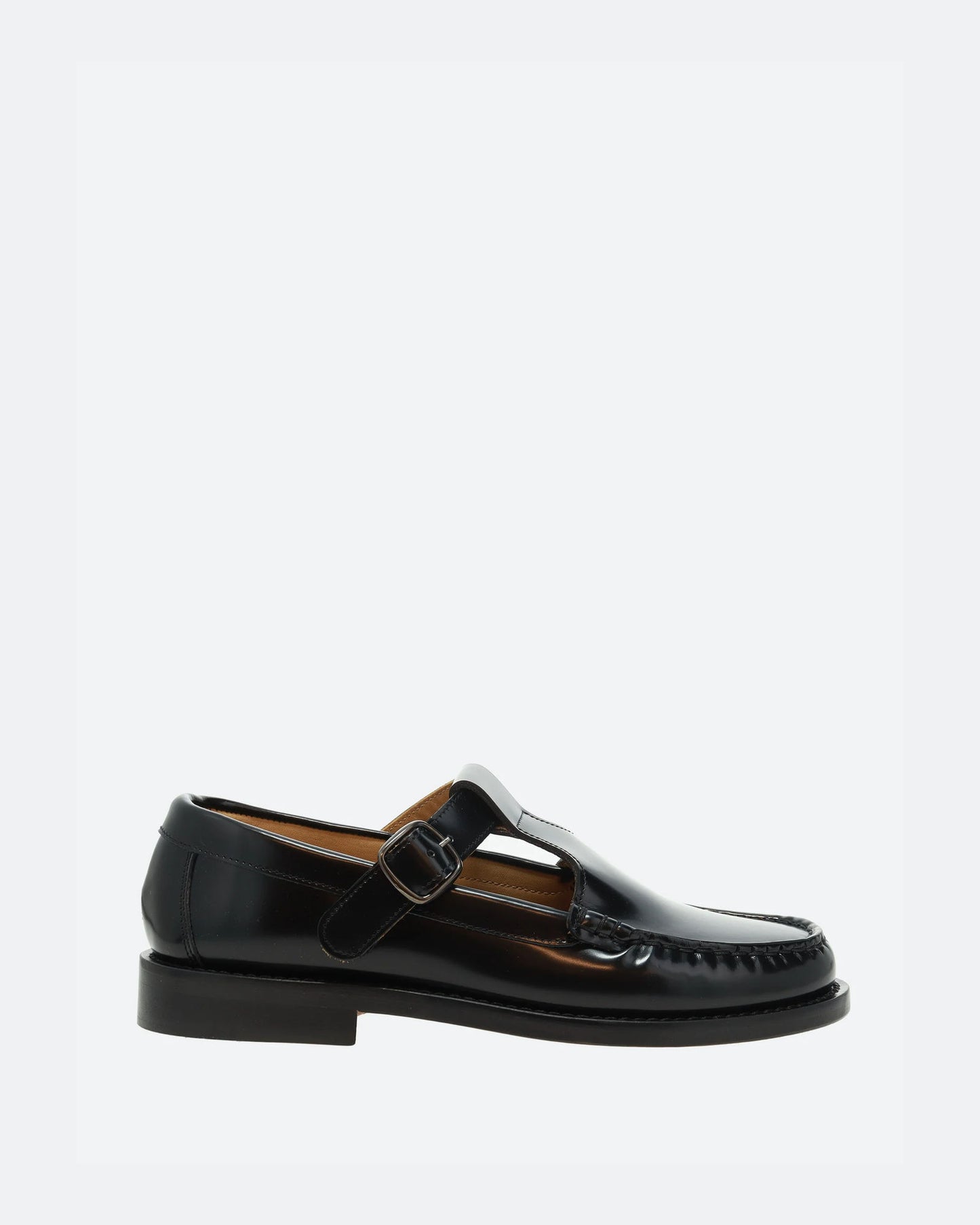 Boston S Licorice Mary Jane Loafers in Black