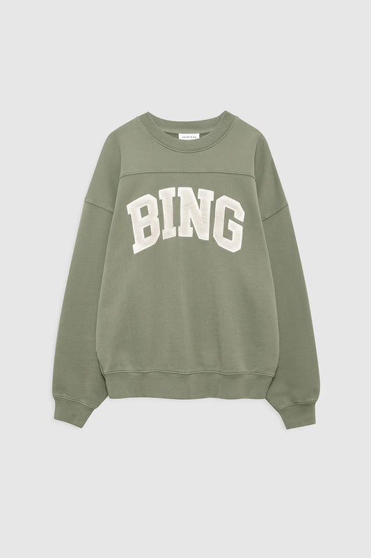 Trenton Sweatshirt Bing in Washed Olive