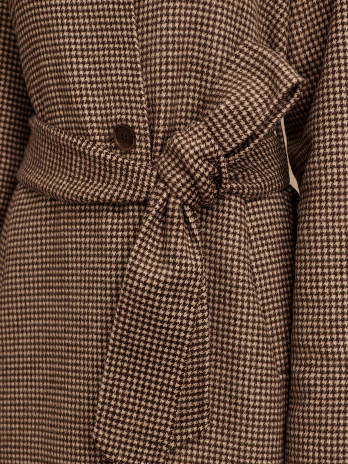 Tomlinson Belted Long Coat in Deep Taupe