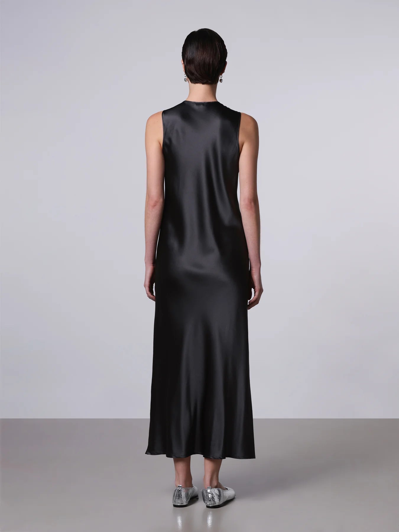 Silk Slipdress in Black