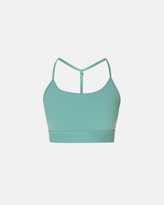 Ultimate Studio Ribbed Bra in Quartz Green