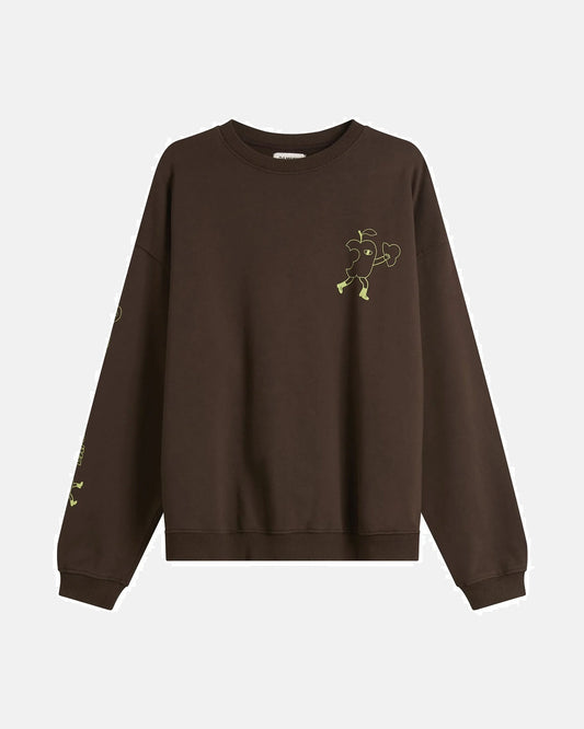 Apple Peel Sweatshirt in Brown