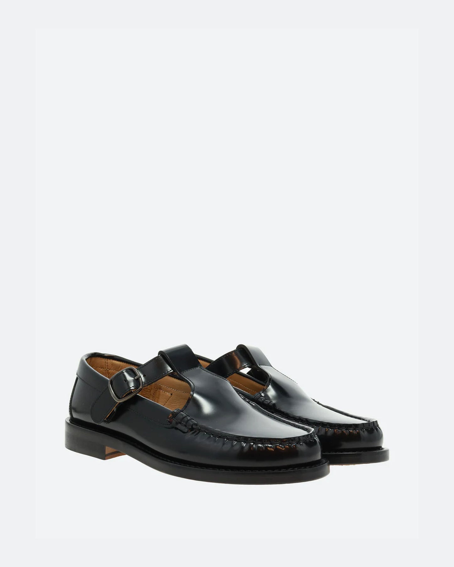 Boston S Licorice Mary Jane Loafers in Black