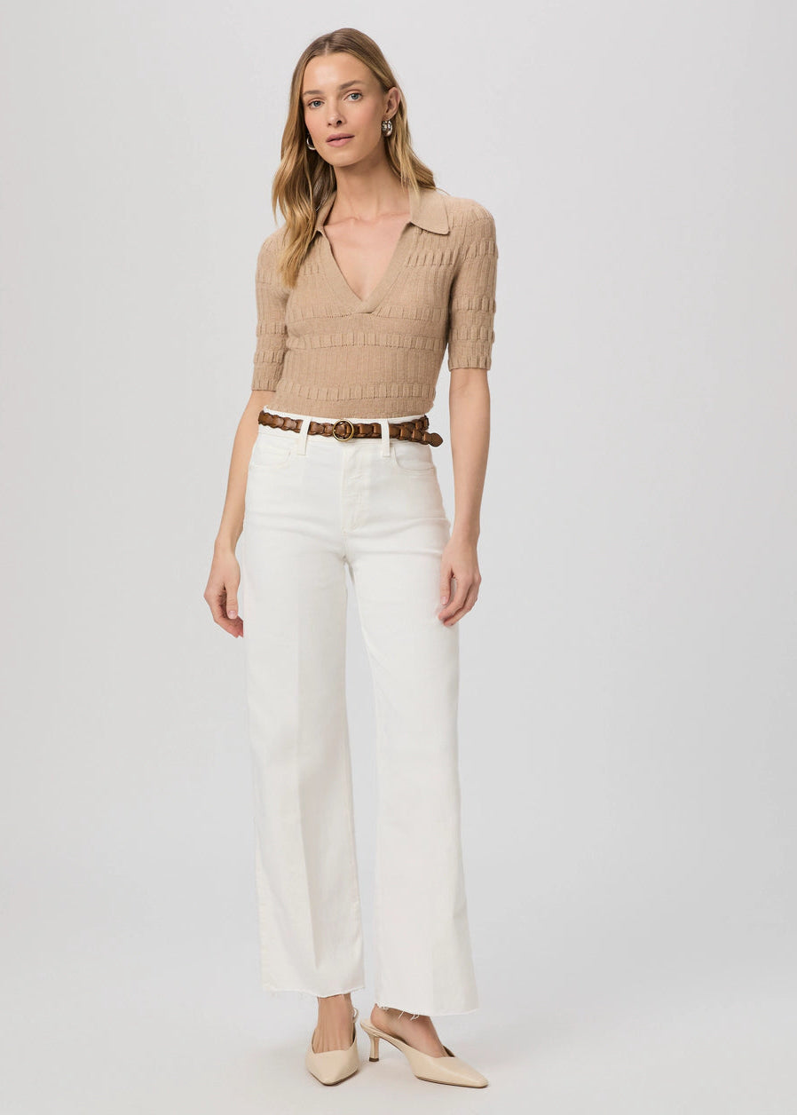 ANESSA 31" WIDE LEG JEAN - ECRU - PAIGE