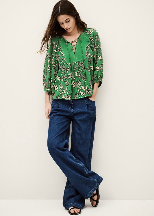 AURA BLOUSE VERT- BA&SH