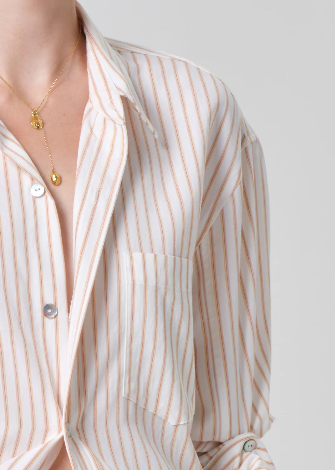 Kayla Shirt in Sherbet Stripe