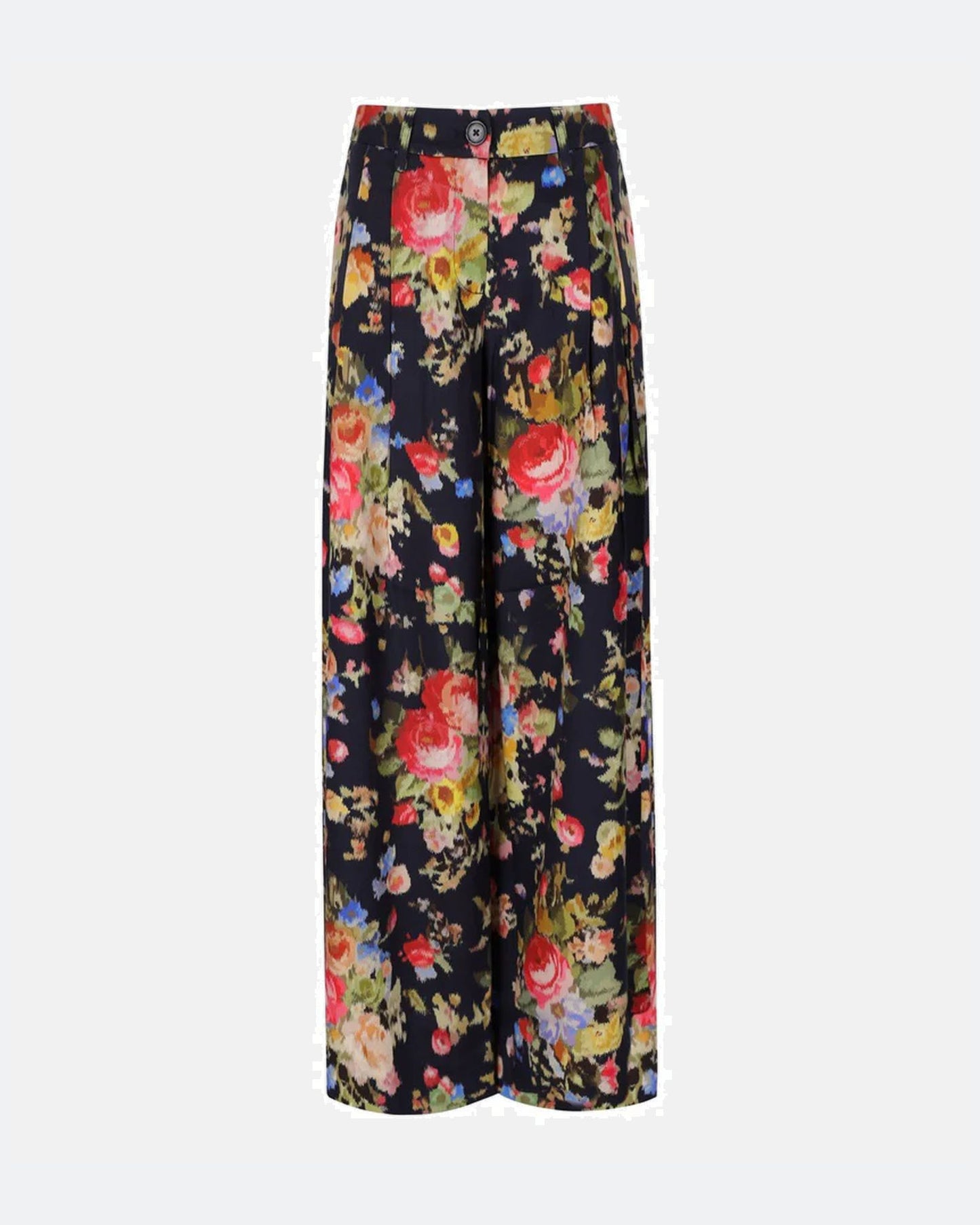 Wide Leg Pants in Navy Floral
