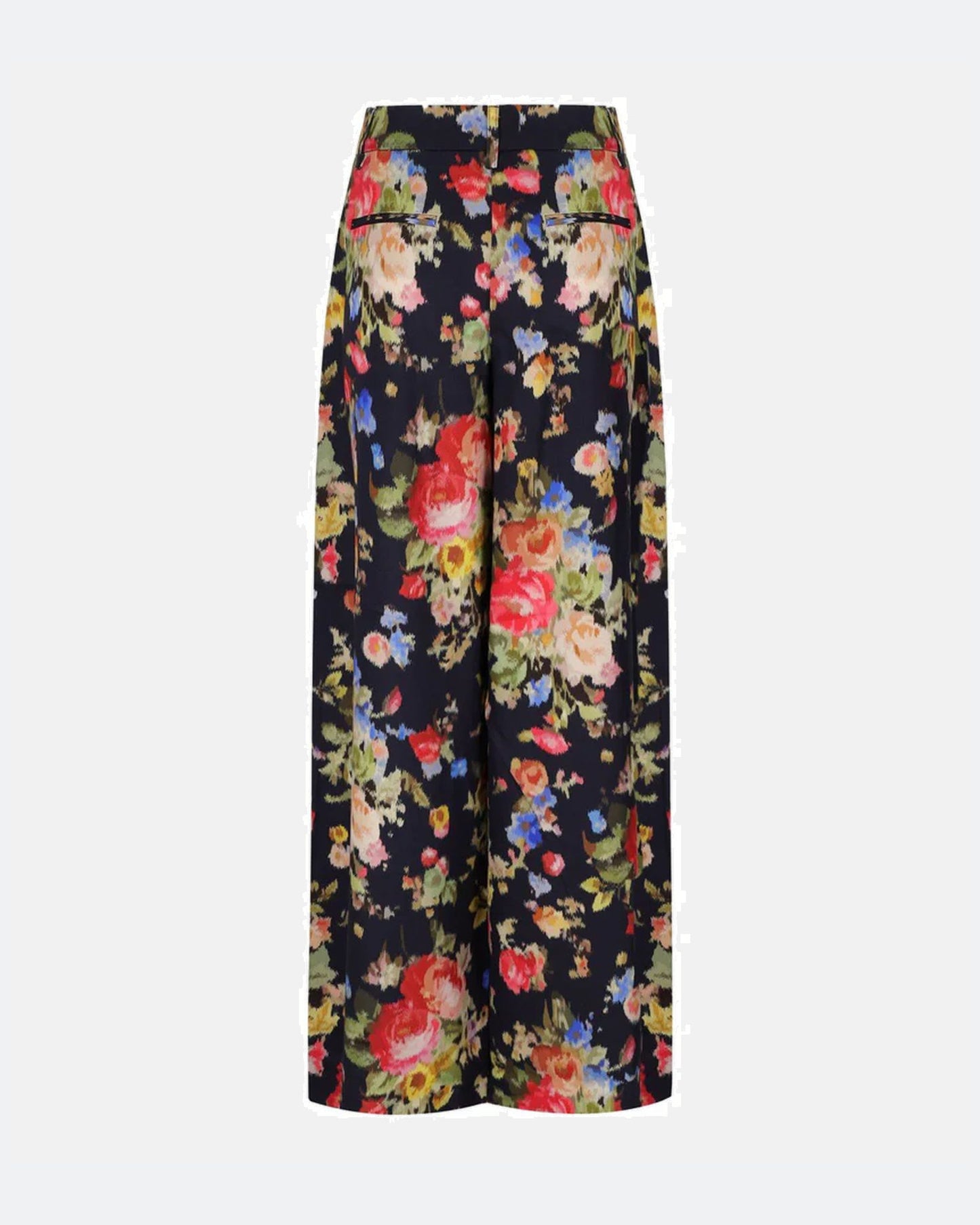 Wide Leg Pants in Navy Floral