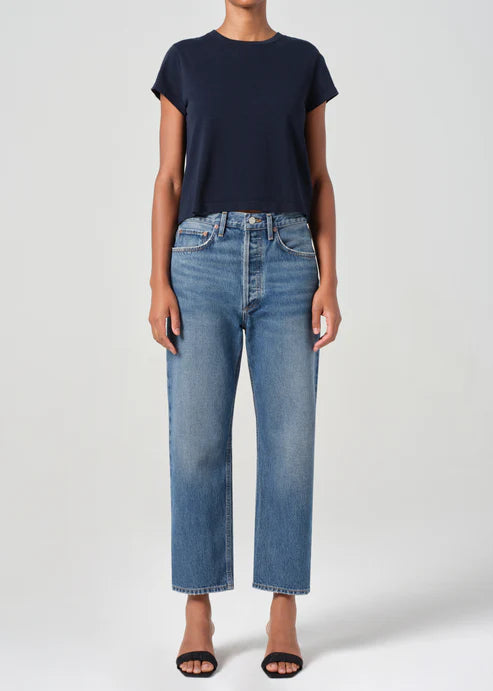 ESSENCE 90S CROP - BLUE - AGOLDE