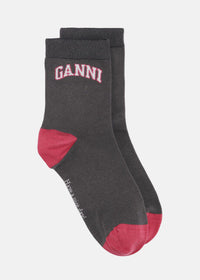 Printed Socks in  Phantom