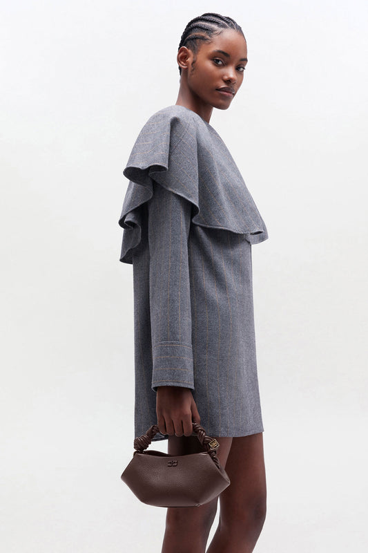 Mini Bou Bag Grained in Chicory Coffee