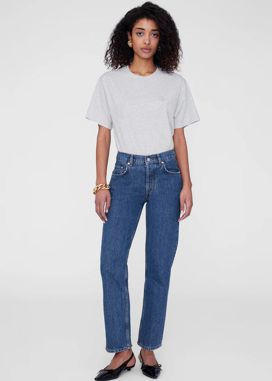 LILI TEE FRAMED MONOGROM - HEATHER GREY - ANINE BING