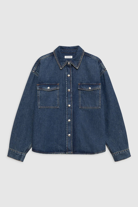 Paxton Shirt  in Sea in Blue