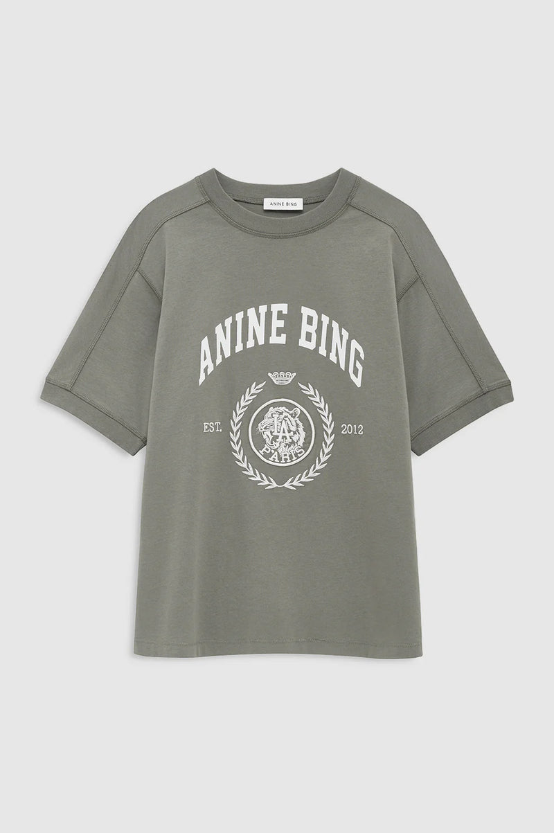 Jaylin Tee Collegiate in Washed Sage