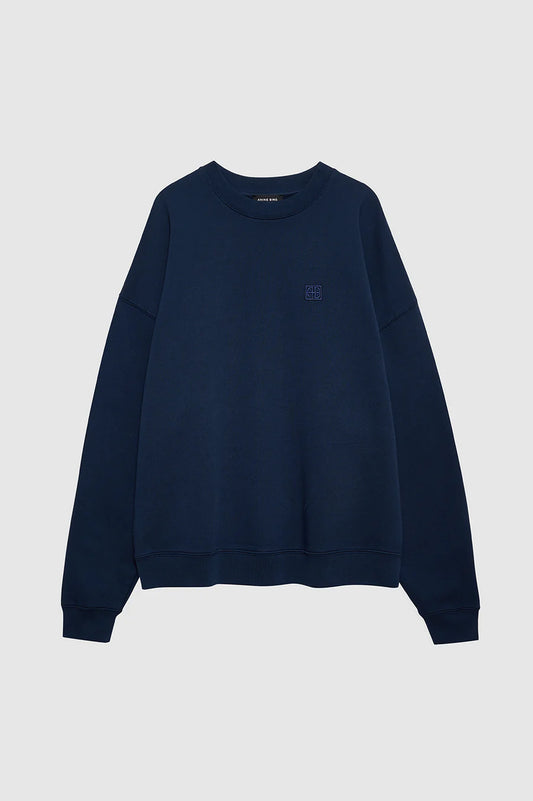Miles Sweatshirt  Framed Monogrom  in Washed Navy