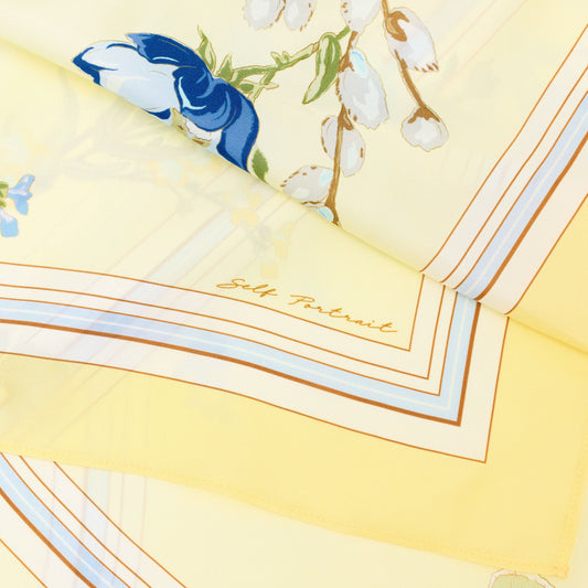 Floral Scarf in Yellow