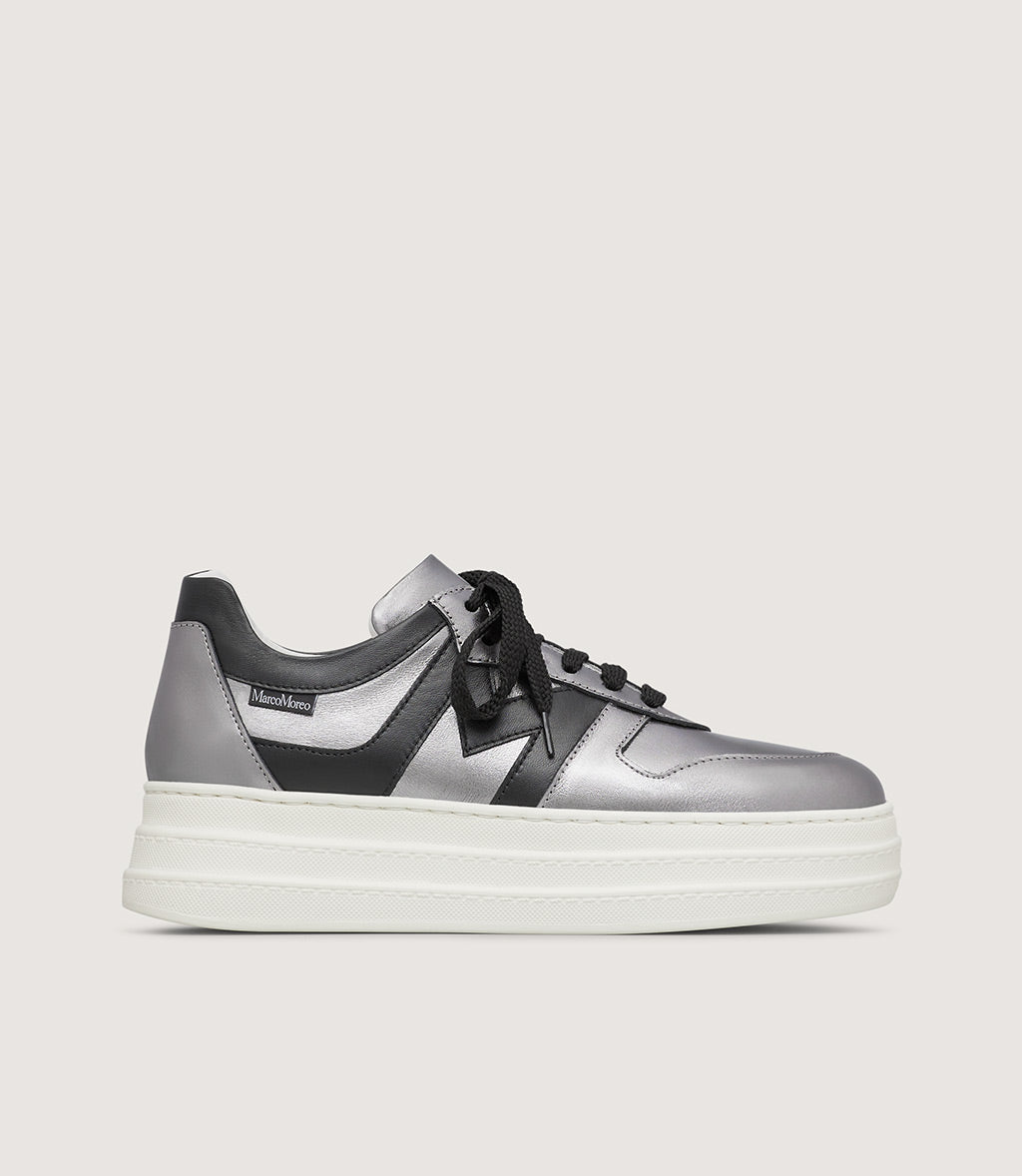 Madonna Sneakers in Silver/Black