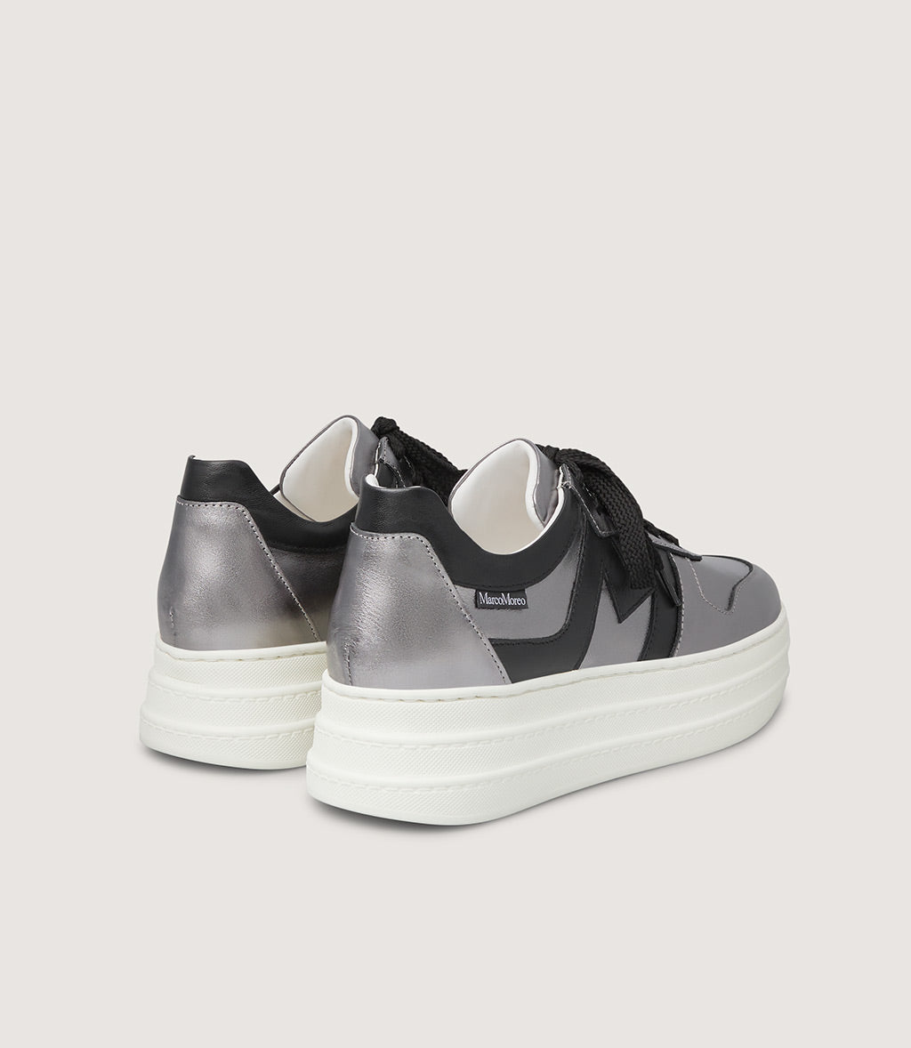 Madonna Sneakers in Silver/Black