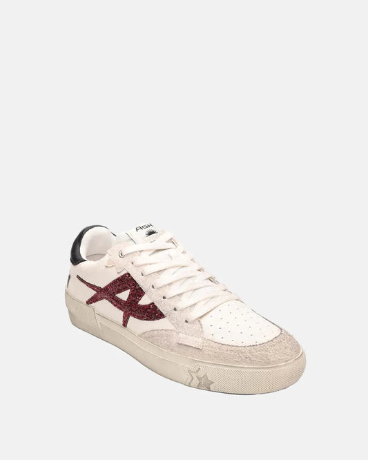 Moonlight Retro Glitter Sneakers in Garnet