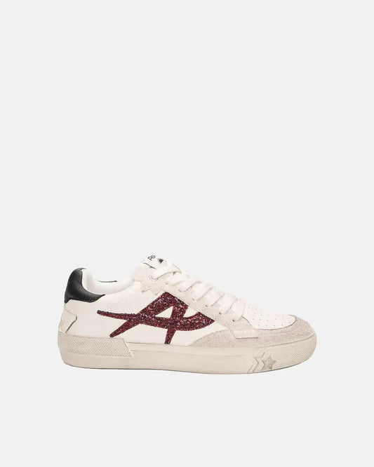 Moonlight Retro Glitter Sneakers in Garnet