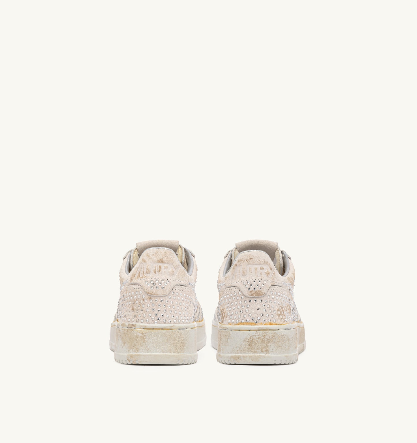 Crystal Medalist Micro Rhinestones Sneaker in White