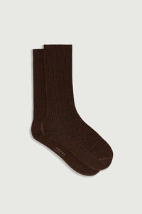 Arabella Socks in Chestnut Brown