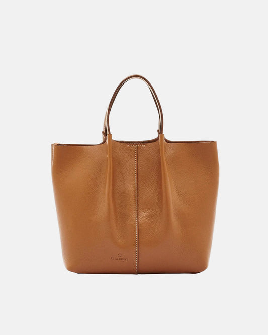 Cowhide Cross Body Bag  in Brown