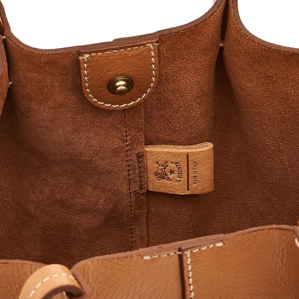 Cowhide Cross Body Bag  in Brown