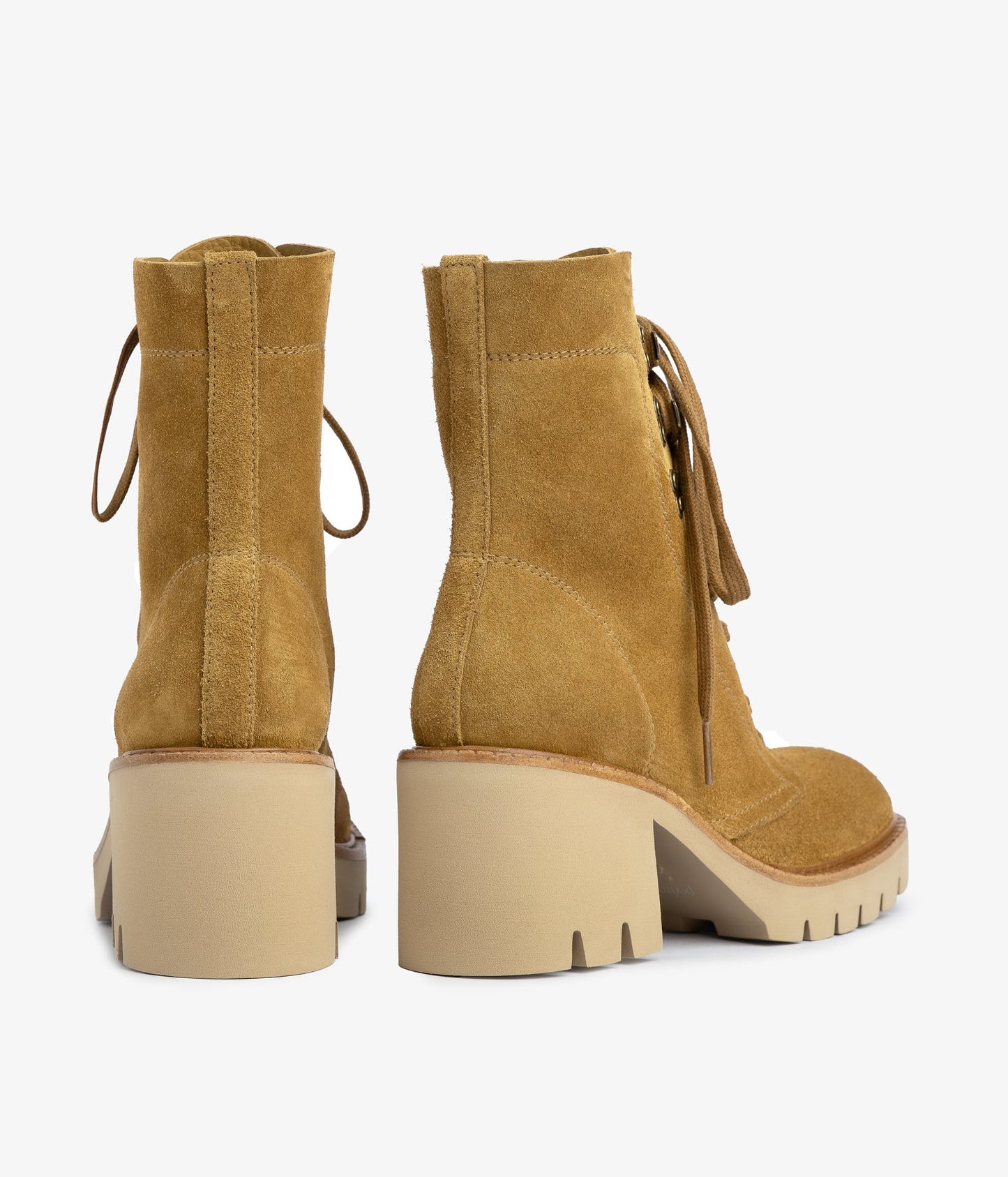 Zineta Lightweight Lace-Up Boot in Tan