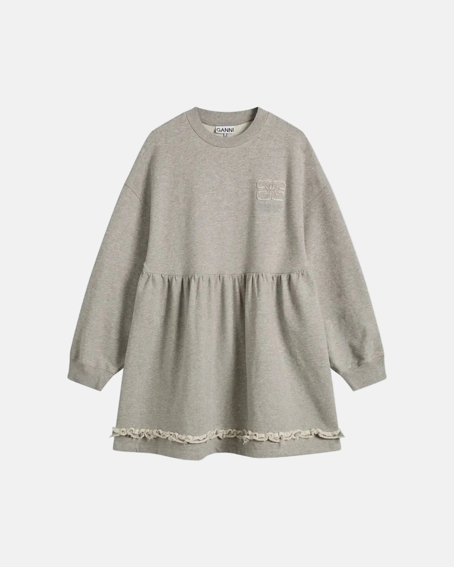 Peplum Crewneck Dress in Paloma