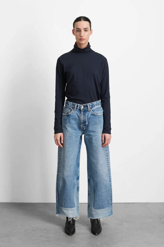 Reworked Vintage Culotte in Vintage Indigo