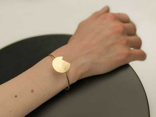 Balance Abstract Gold Bracelet