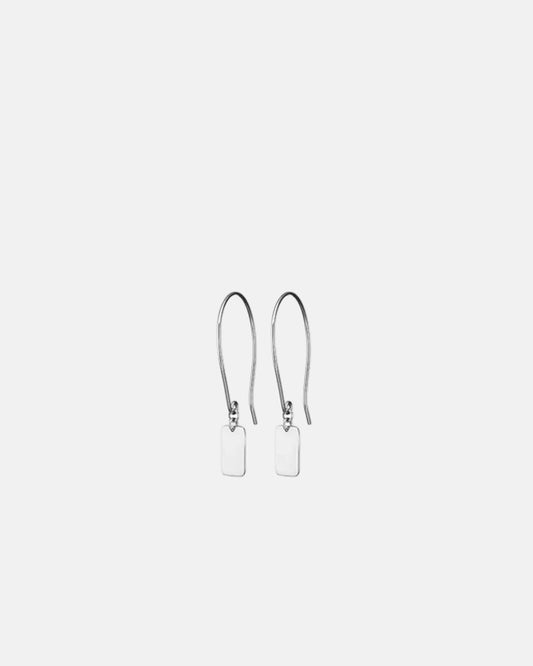 Slip Hoop Earrings in Silver