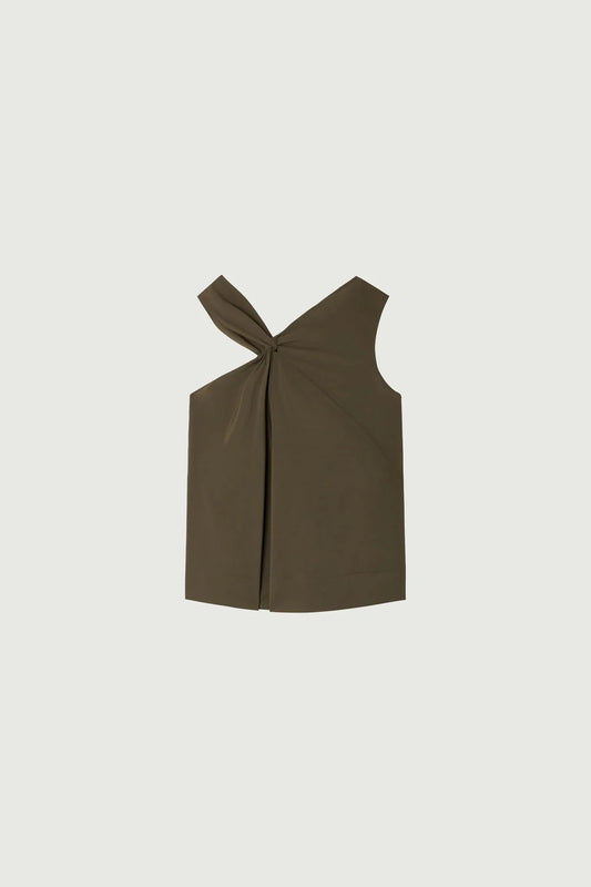 Enora Top in Khaki Green