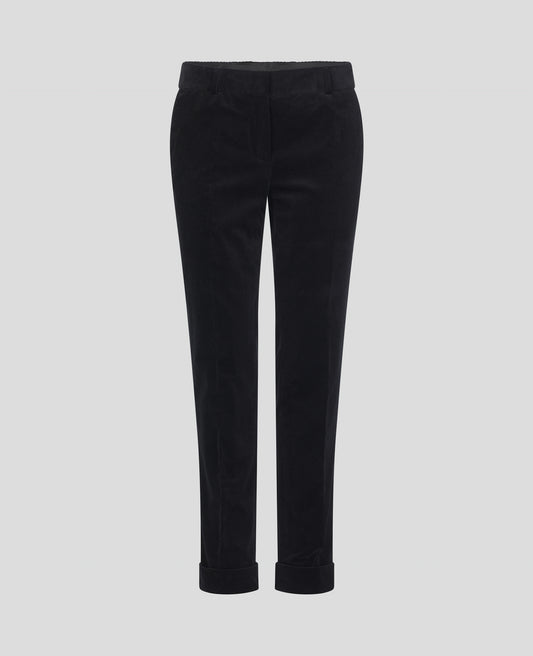 Bella Cord Trousers in Black