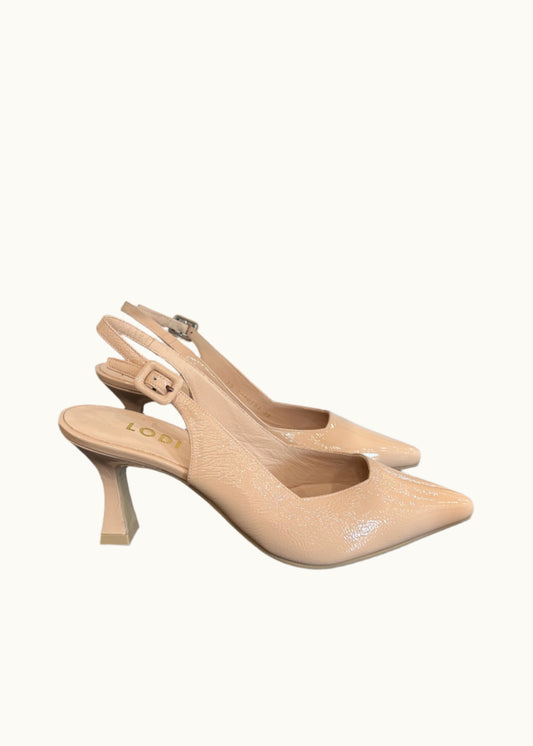 Juco Heel in Naplack Petalo