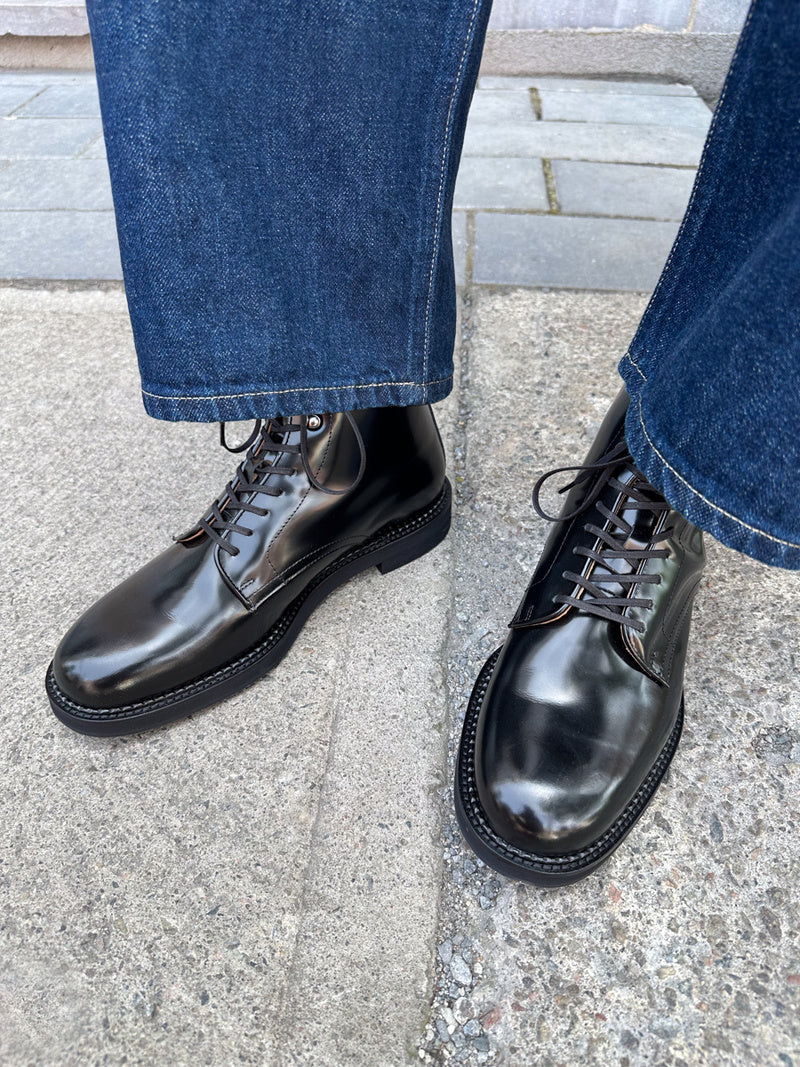 Detroit Lace Up Boots Licorice