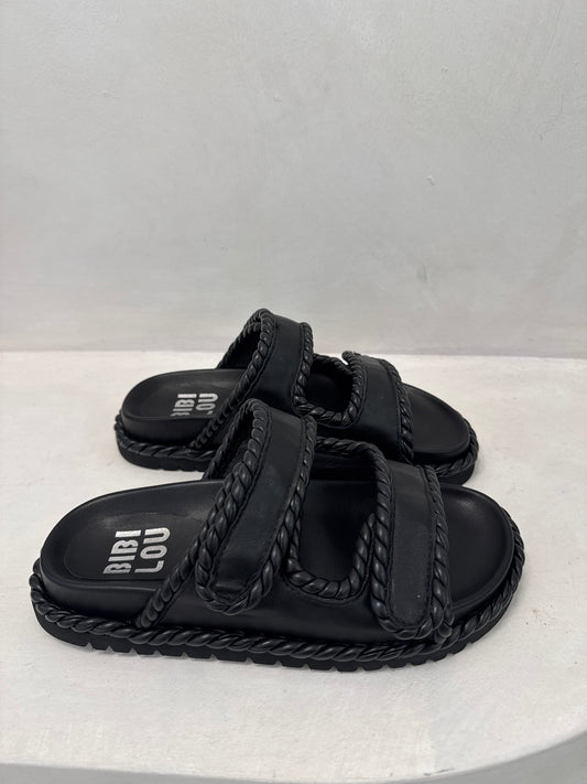LAMA SANDALS - BLACK - BIBI LOU