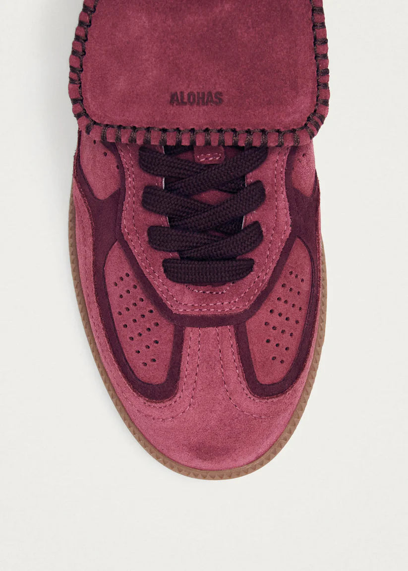 TB490 Club Suede Sneakers in Raspberry Leather