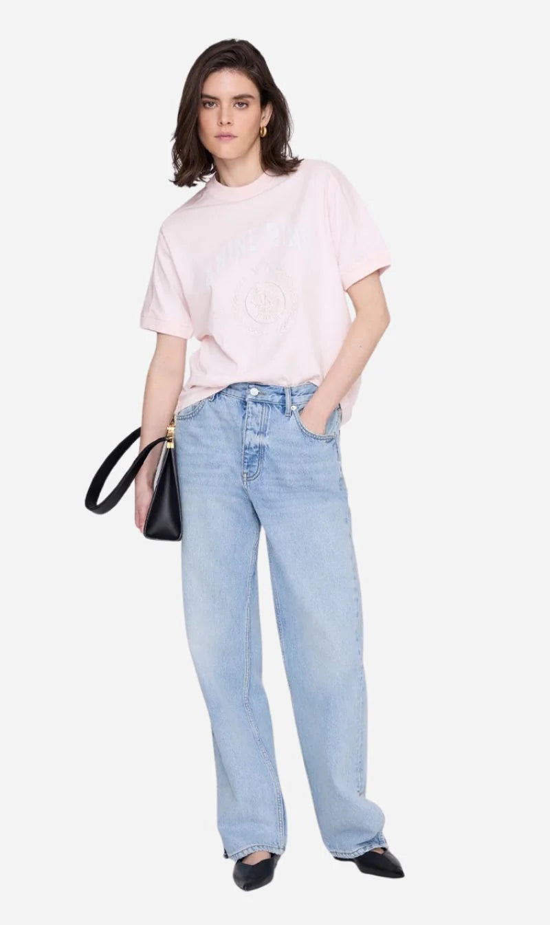 Jaylin Tee Collegiate in Powder Pink