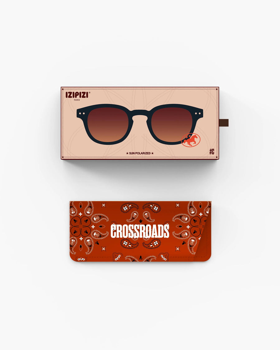 Sun #C Sunglasses in Black Road Polarized
