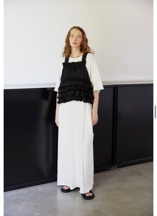 DRESSY T-SHIRT DRESS WHITE - HACHE