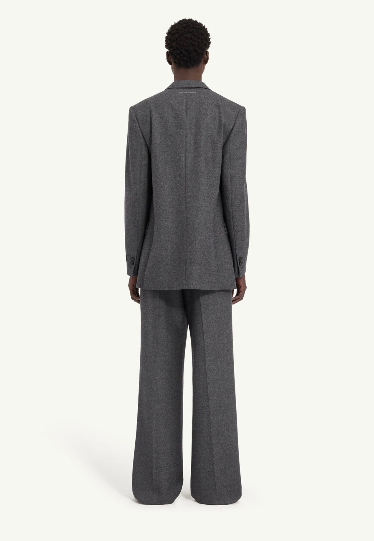 Wool Blazer in Dark Grey